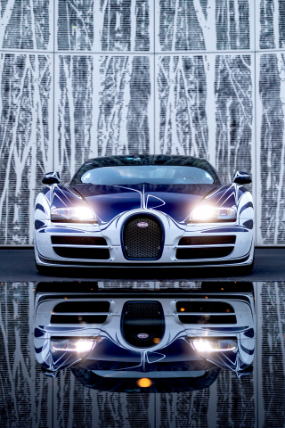 Download wallpaper 240x320 bugatti veyron grand sport roadster, front,  luxury car, old mobile, cell phone, smartphone, 240x320 hd image  background, 21670