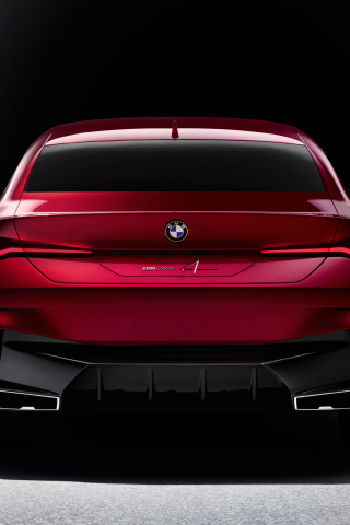 Rear-view, BMW Concept 4, 2019, 240x320 wallpaper