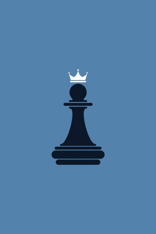 King, chess, sports, game, minimal, 240x320 wallpaper