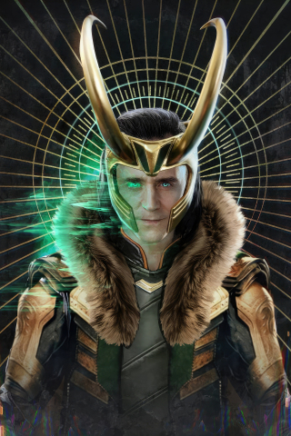 Disney and marvel series, Loki 2, glowing eyes, 240x320 wallpaper