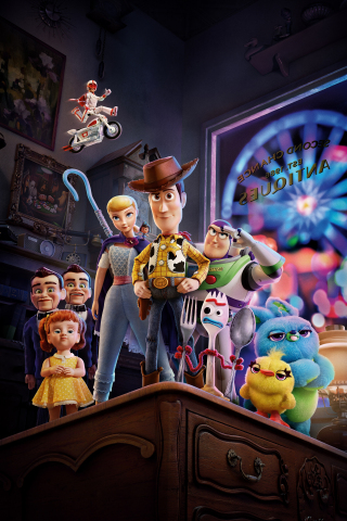 2019, Toy Story 4, animation movie, 240x320 wallpaper