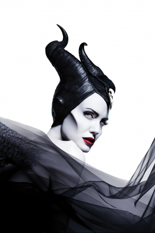 Maleficent: Mistress of Evil, Angelina Jolie, Evil Witch, 2019 movie, 240x320 wallpaper
