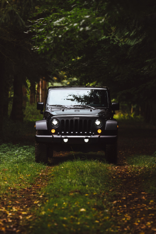 Download Black Jeep Forest Jeep Wrangler 240x3 Wallpaper Old Mobile Cell Phone Smartphone 240x3 Hd Image Background 2165