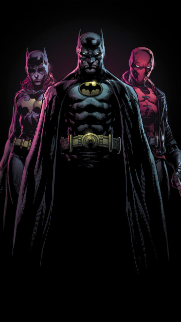 Bat-family, superhero, 360x640 wallpaper