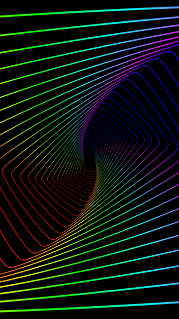 Colorful lines, swirl, abstract, minimal, 360x640 wallpaper