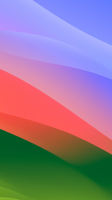 MacOS Sonoma, colorful waves, stock photo, 360x640 wallpaper