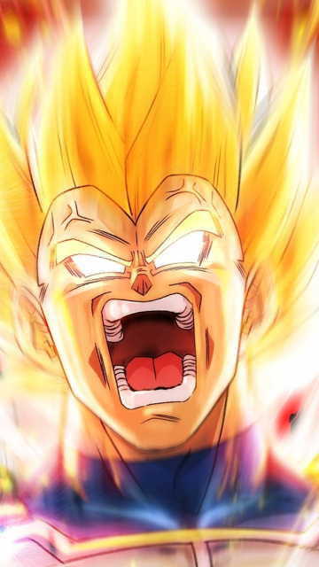 Dragon Ball Z, angry Vegeta, anime, 360x640 wallpaper