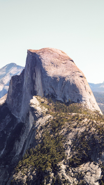 Half Dome, Yosemite valley, national park, nature, 360x640 wallpaper