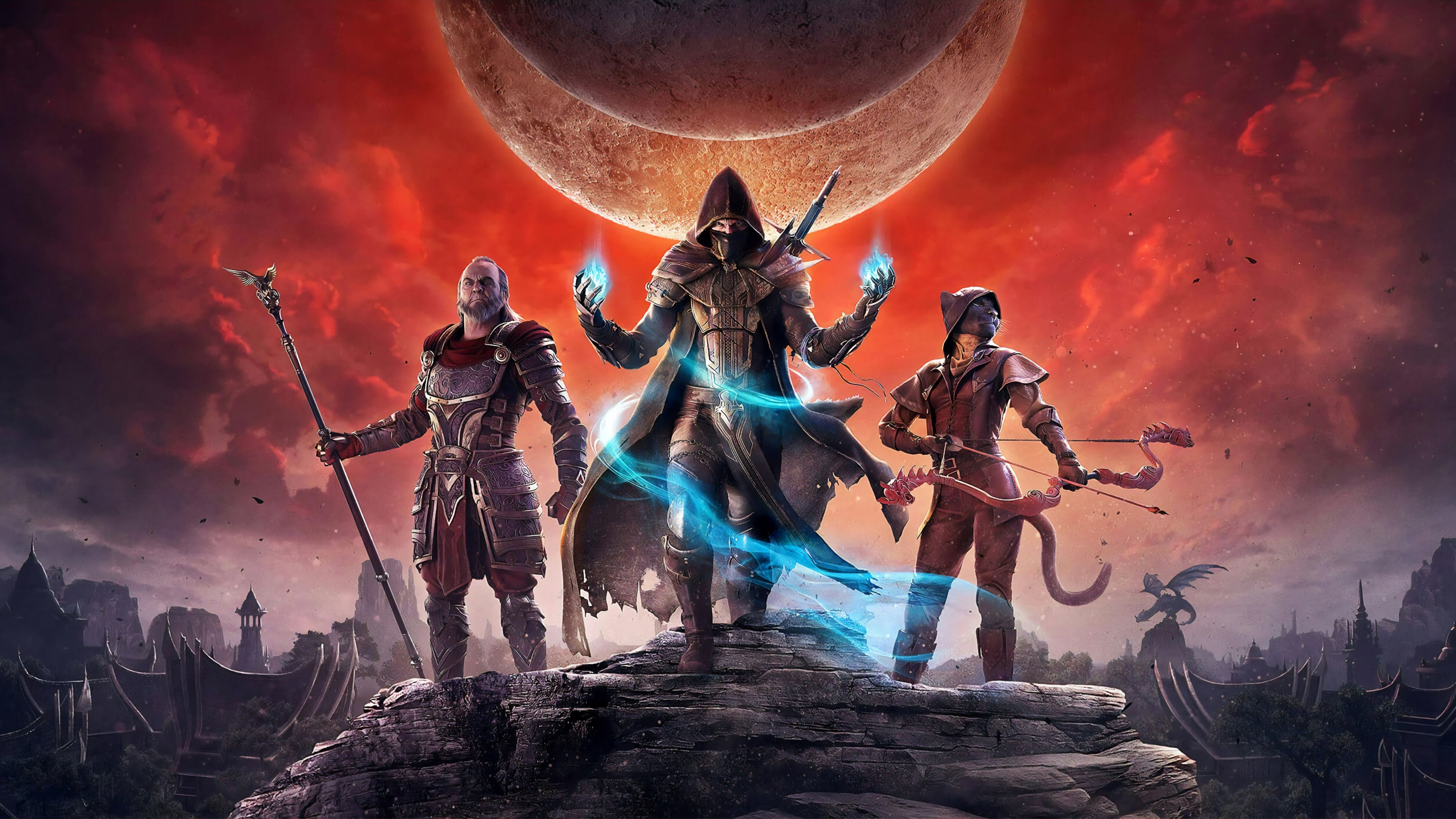 The Elder Scrolls Online, warriors, game, 3840x2160 wallpaper