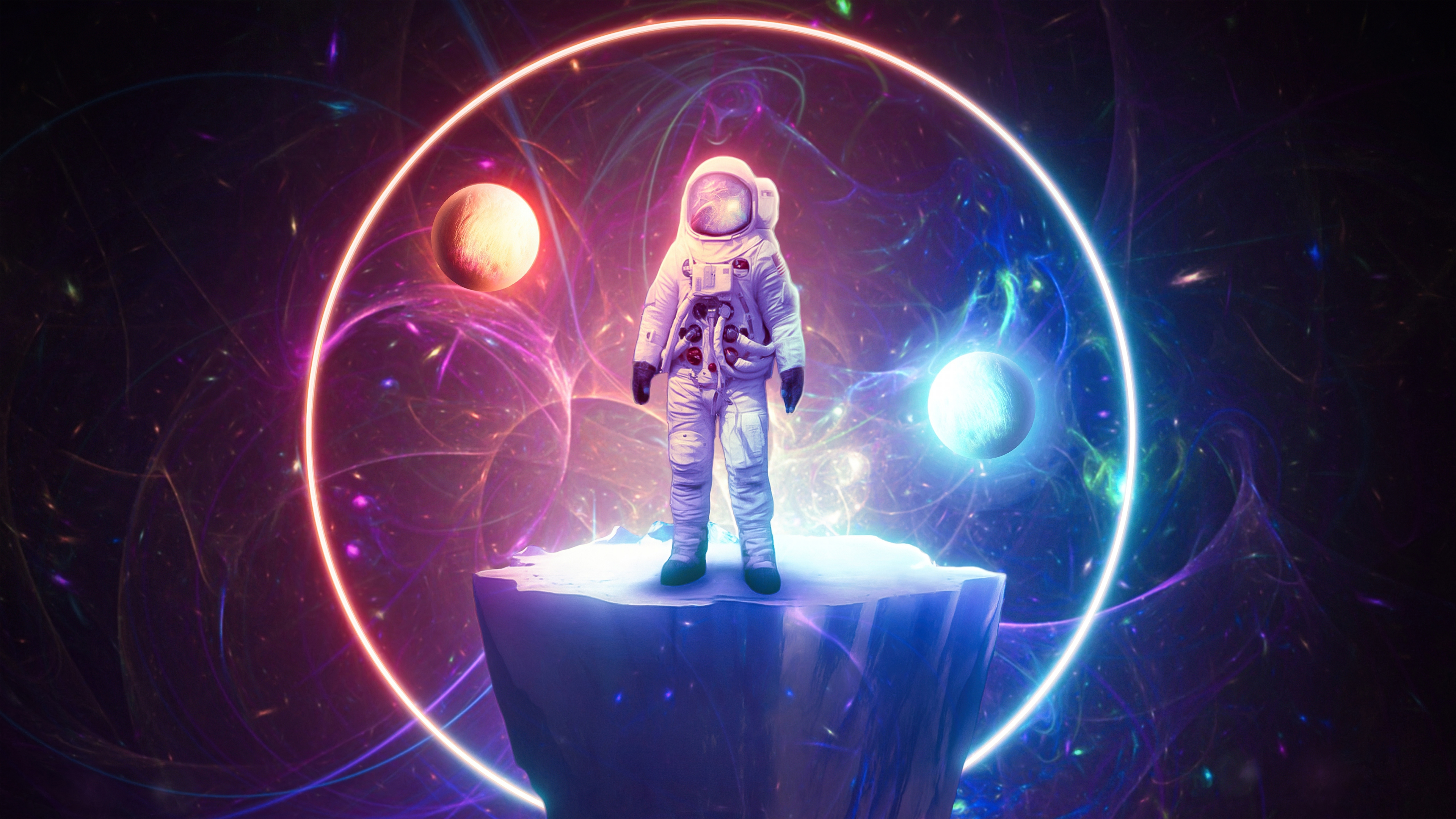 Sci Fi Astronaut 4k Ultra HD Wallpaper by mohamedsaberartist