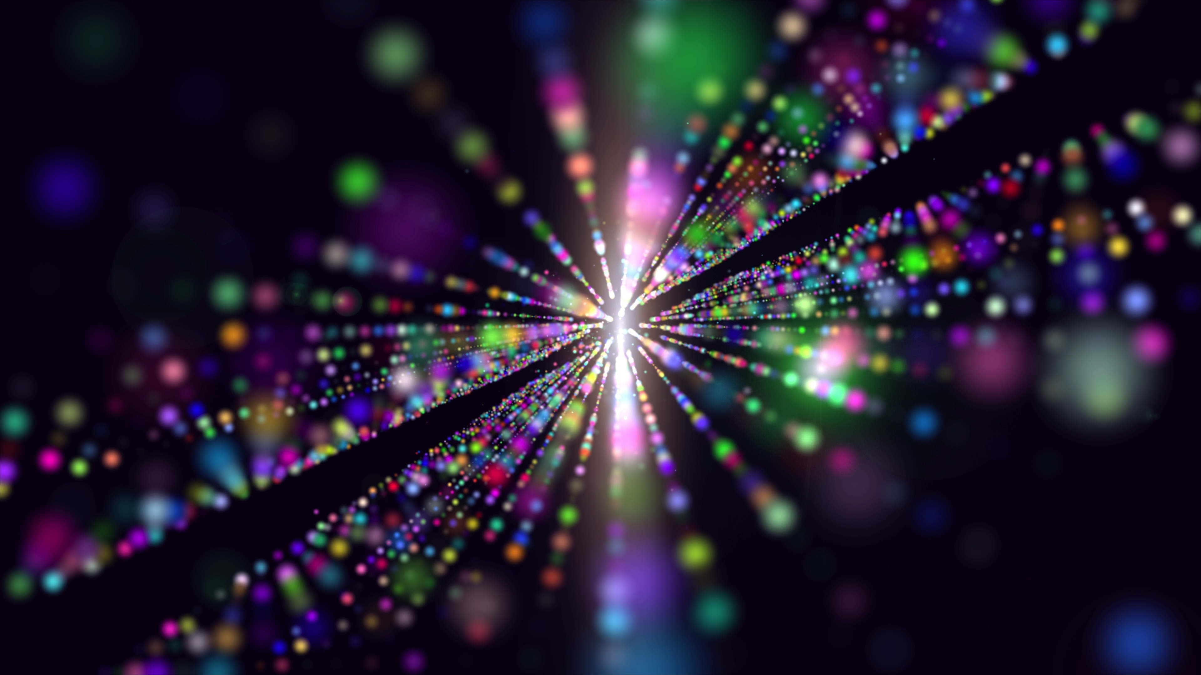 Download 3840x2160 wallpaper laser, colorful, dots ...