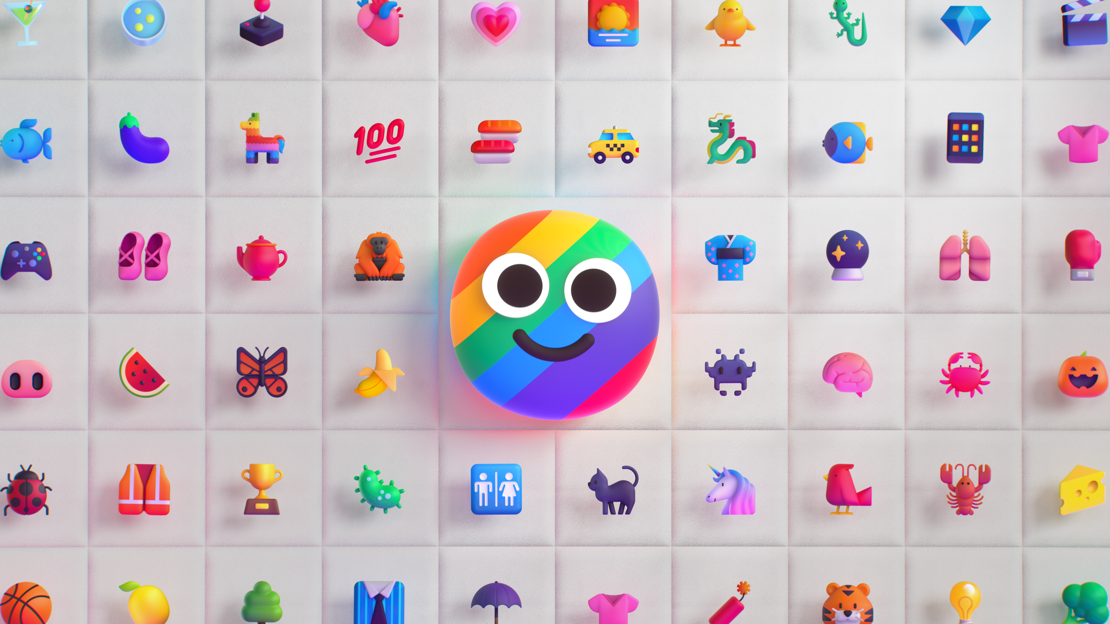 Download wallpaper 3840x2160 colorful emoji, abstract 4k wallpaper, uhd  wallpaper, 16:9 widescreen 3840x2160 hd background, 27934