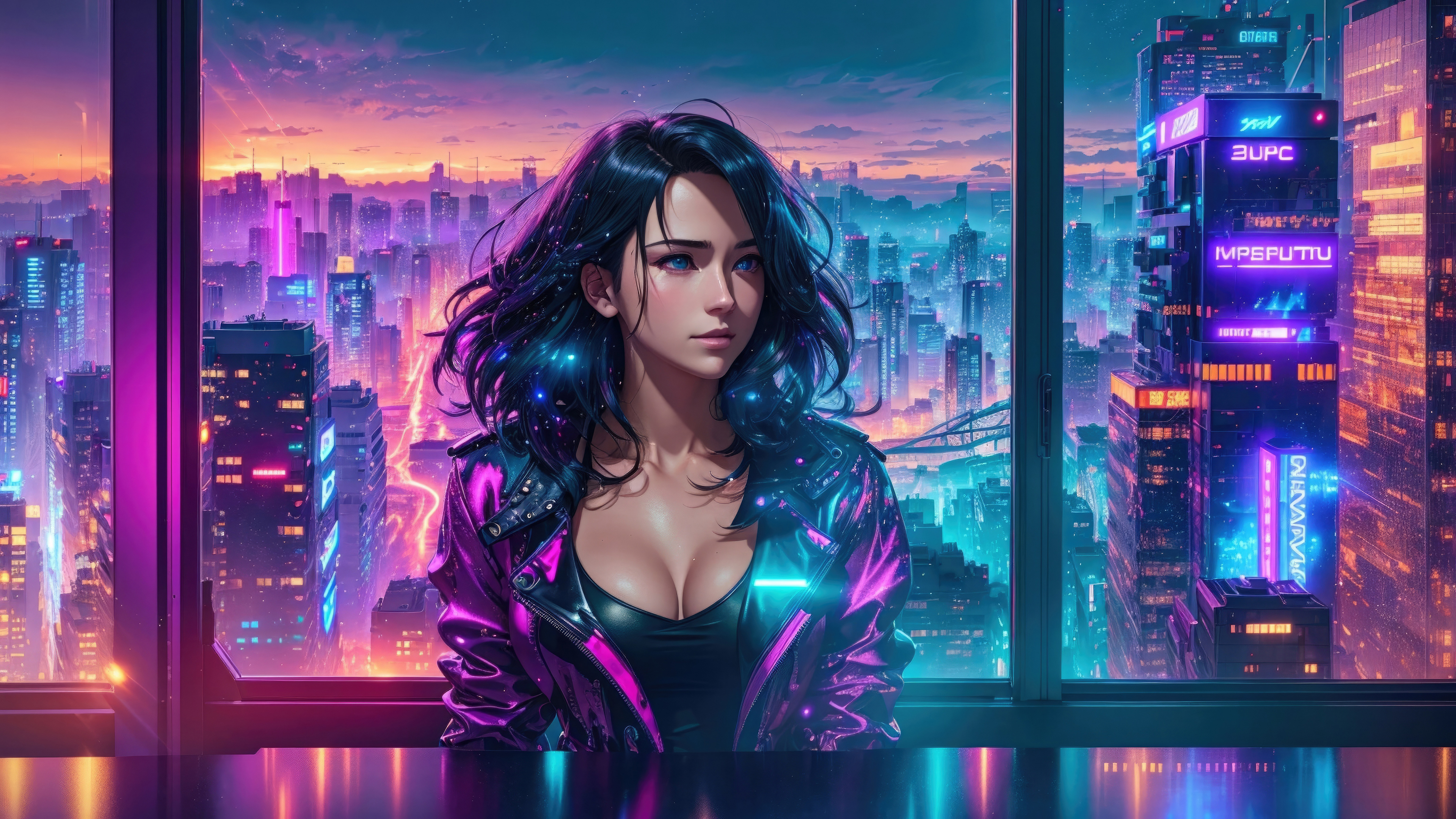 Cyberpunk 2077 Female Ultra HD Desktop Background Wallpaper for 4K