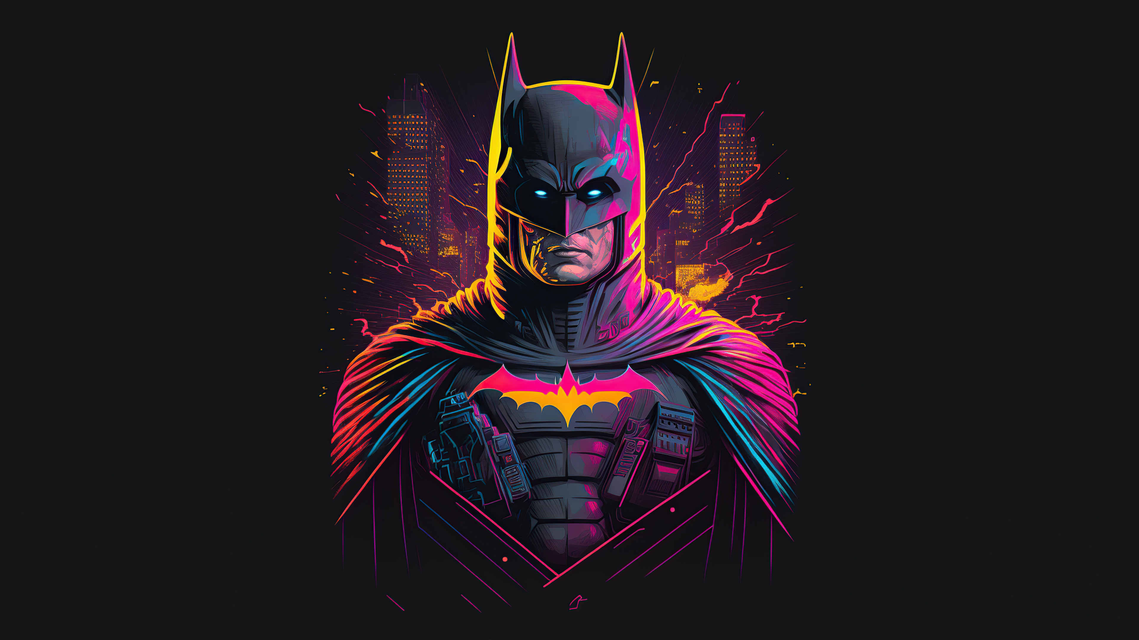 Retrofied batman, superhero, 3840x2160 wallpaper