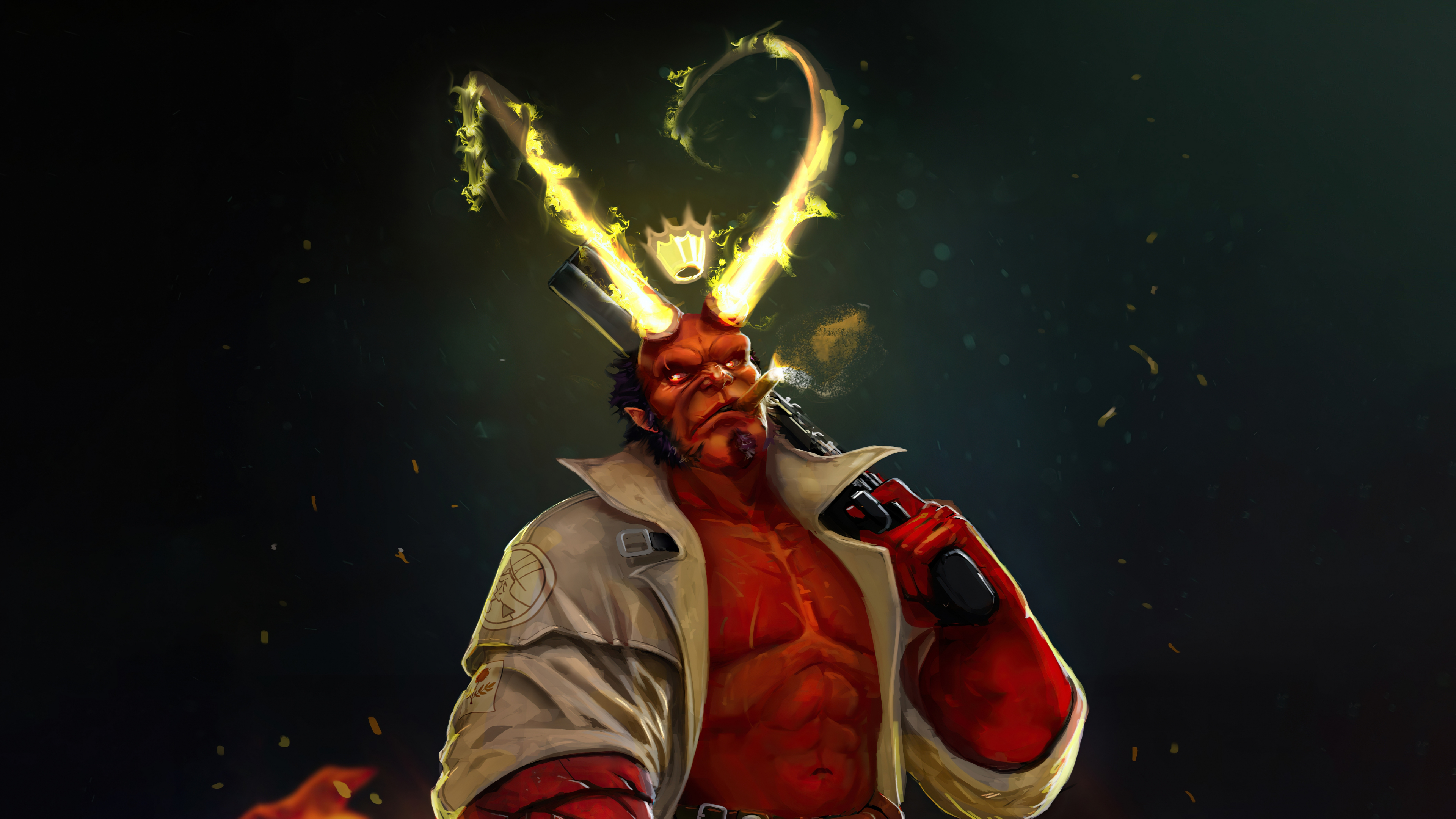 Hellboy wallpaper [3102x6720] : r/ComicWalls