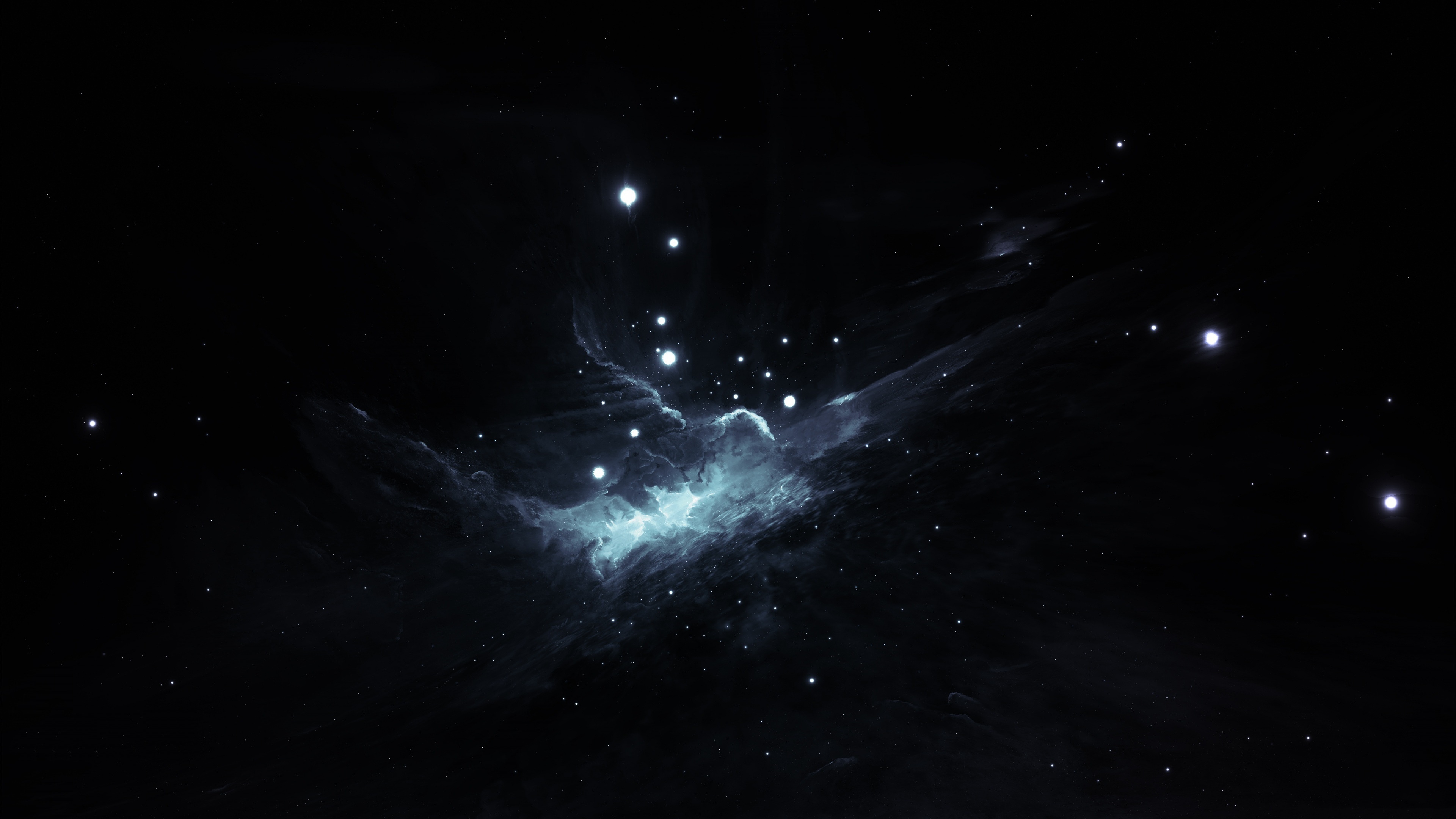 Download 3840x2160 Wallpaper Space Dark Clouds Galaxy Abstract