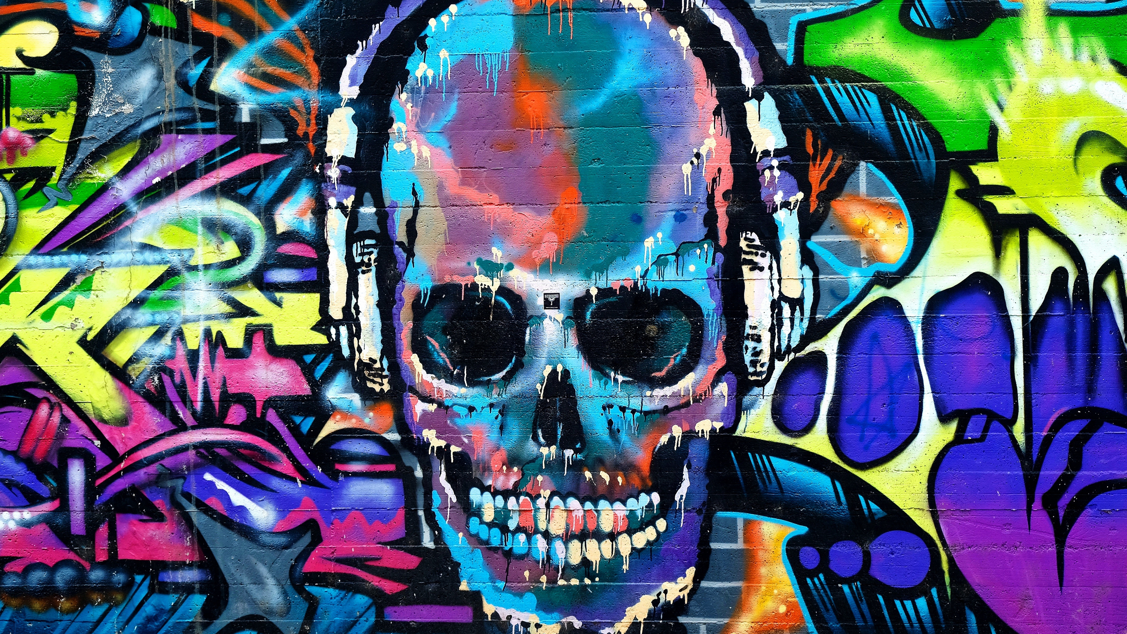 Skull Graffiti Wallpaper 4k Graffiti ultra hd desktop background wallpapers for 4k 8k uhd tv. skull graffiti wallpaper 4k