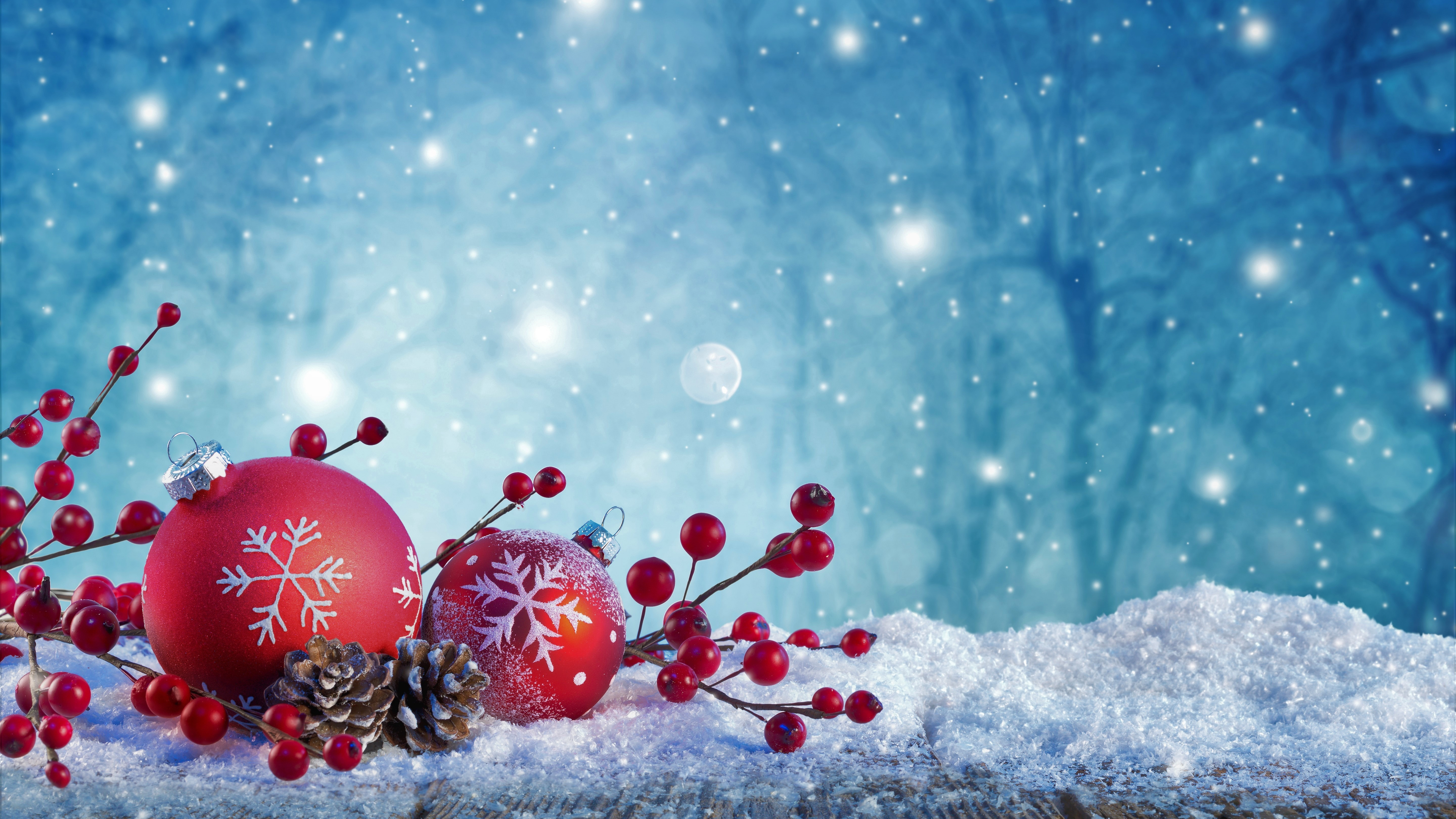 Download 3840x2160 wallpaper christmas, ornaments, decorations, holiday ...