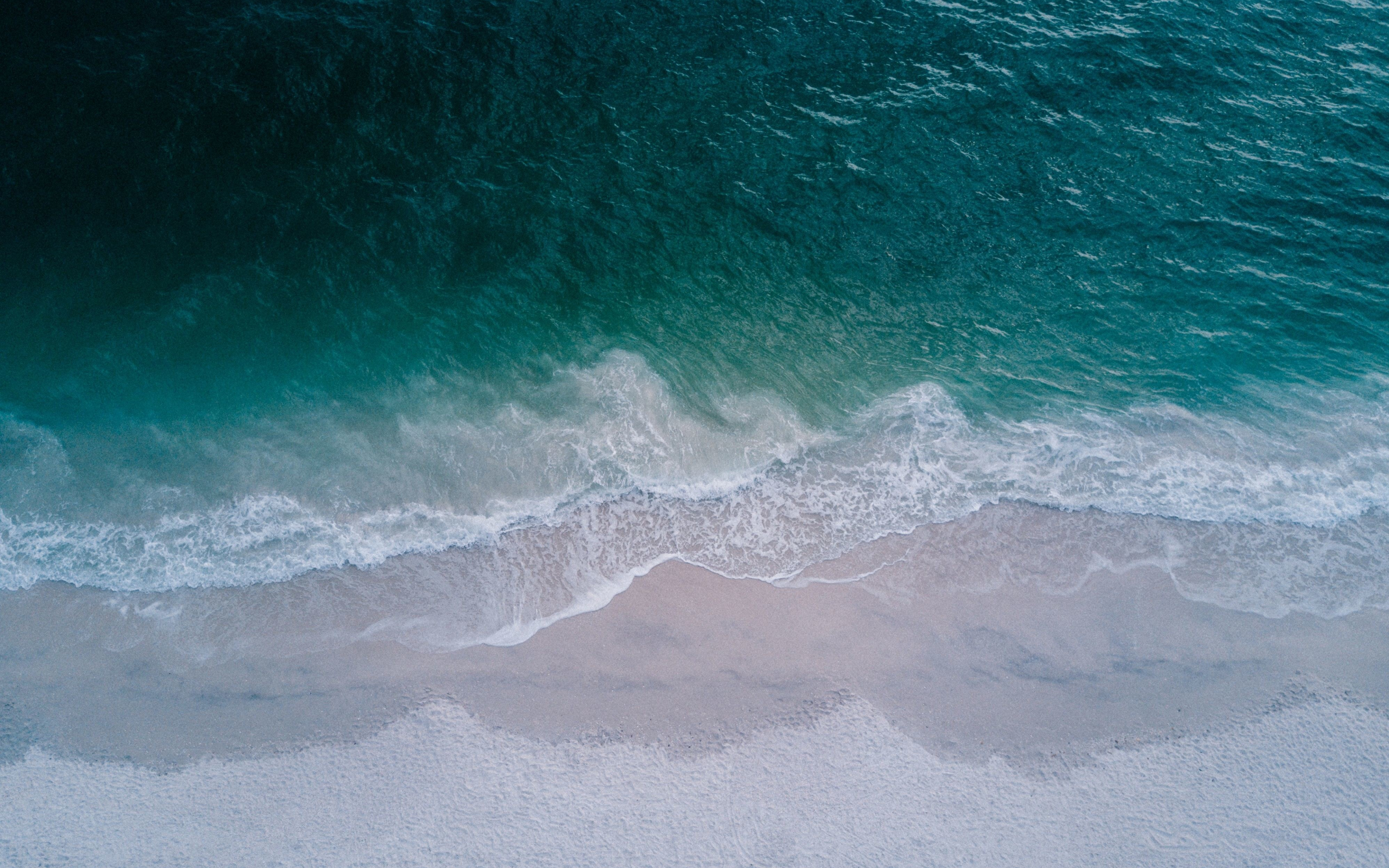 Download 3840x2400 wallpaper  beach calm sea  sea  waves 