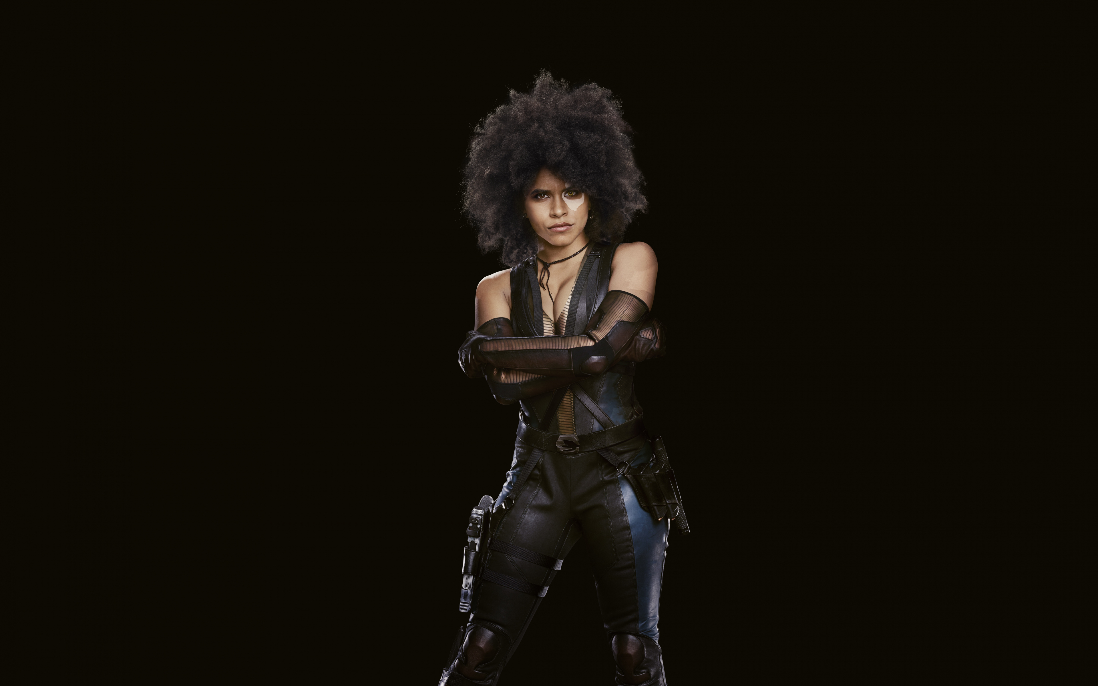 Download Wallpaper 3840x2400 Domino Zazie Beetz Deadpool 2 Movie Dark 4k Wallaper 4k Ultra 