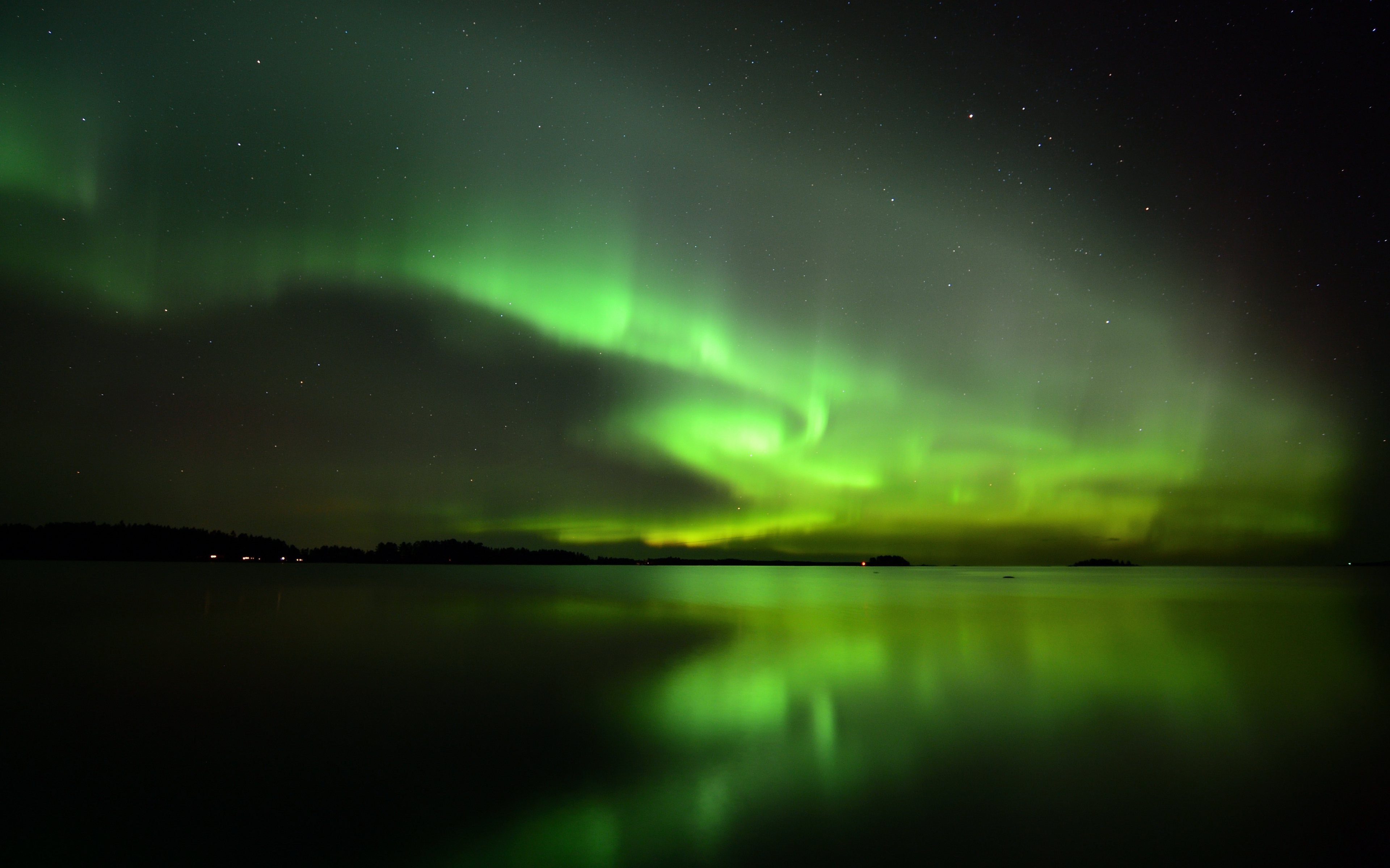 Download wallpaper 3840x2400 northern lights, sky, night, nature 4k ...