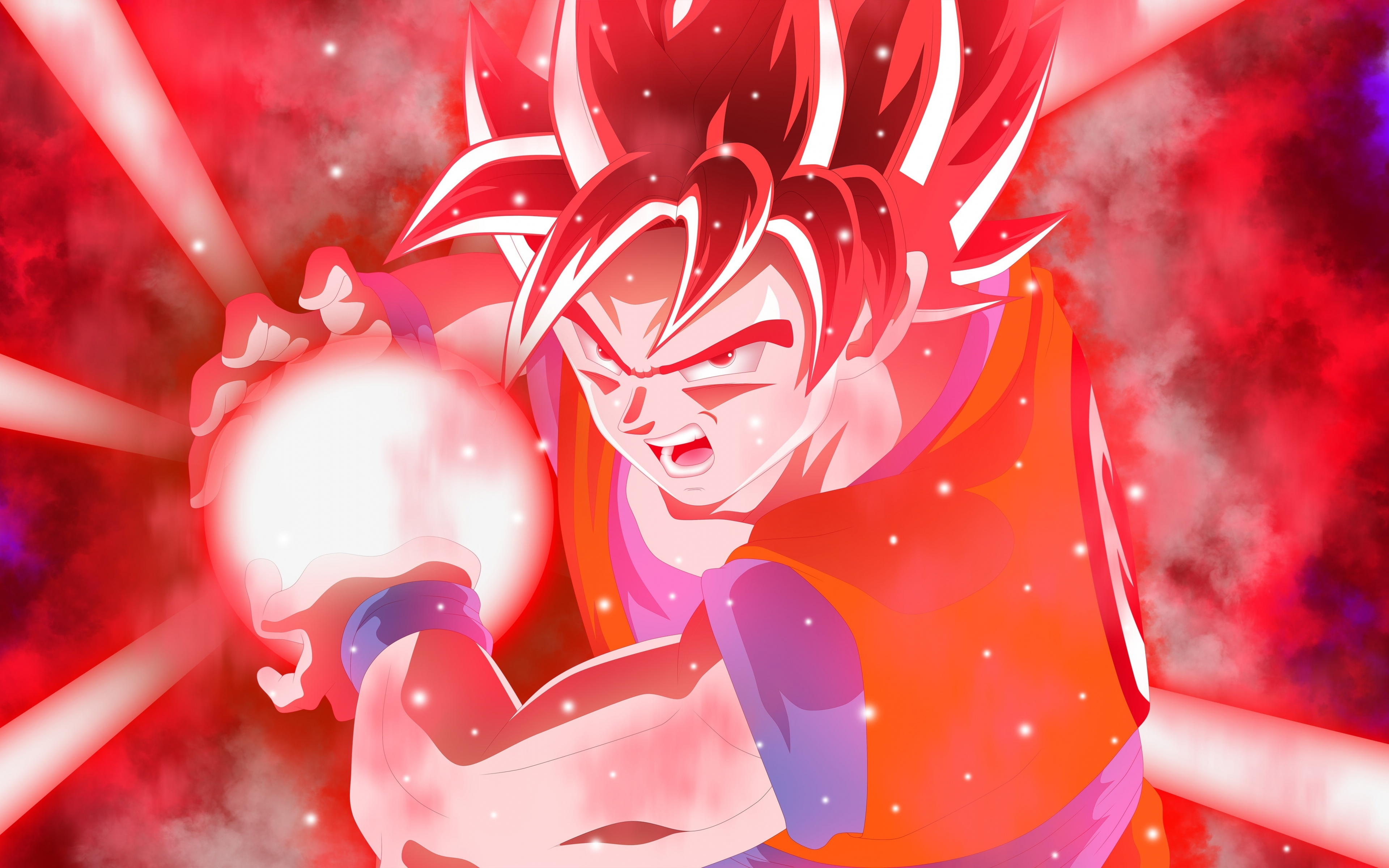 Download Wallpaper 3840x2400 Red Ultra Instinct Anime Goku 2018 4k Wallaper 4k Ultra Hd 16