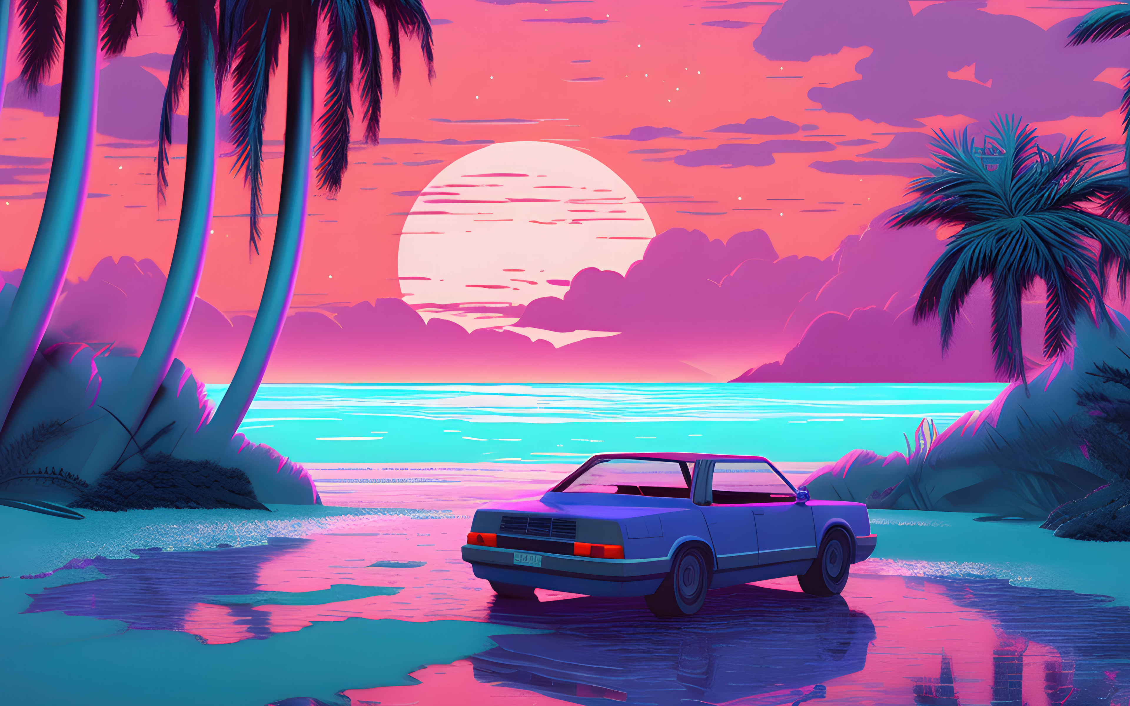 Synthwave Wallpapers 4K HD