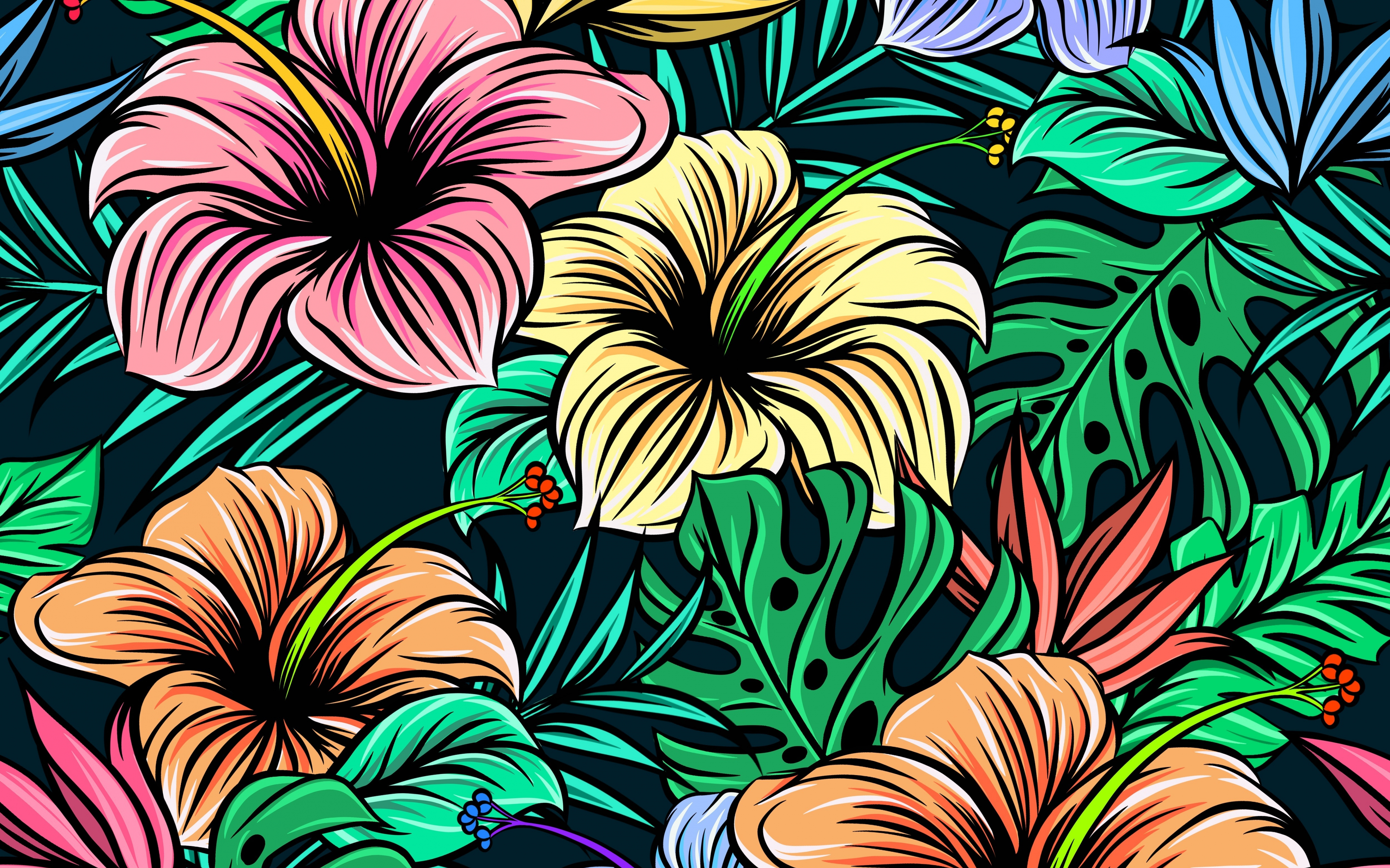 Colorful Wallpaper 4K, Pattern, Digital Art