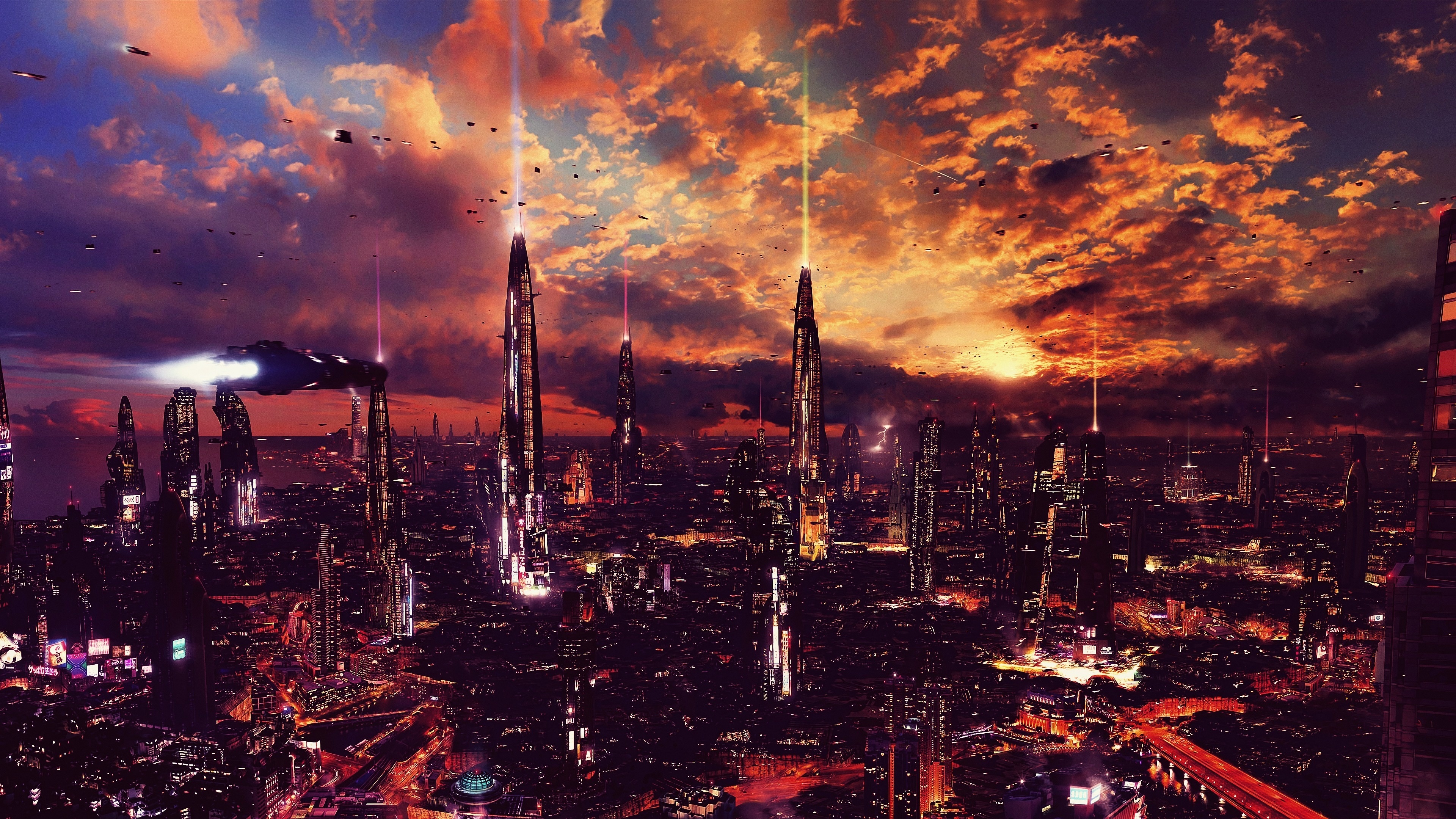 Sci Fi Futuristic City Cities Art Artwork Wallpapers Hd Desktop Images ...