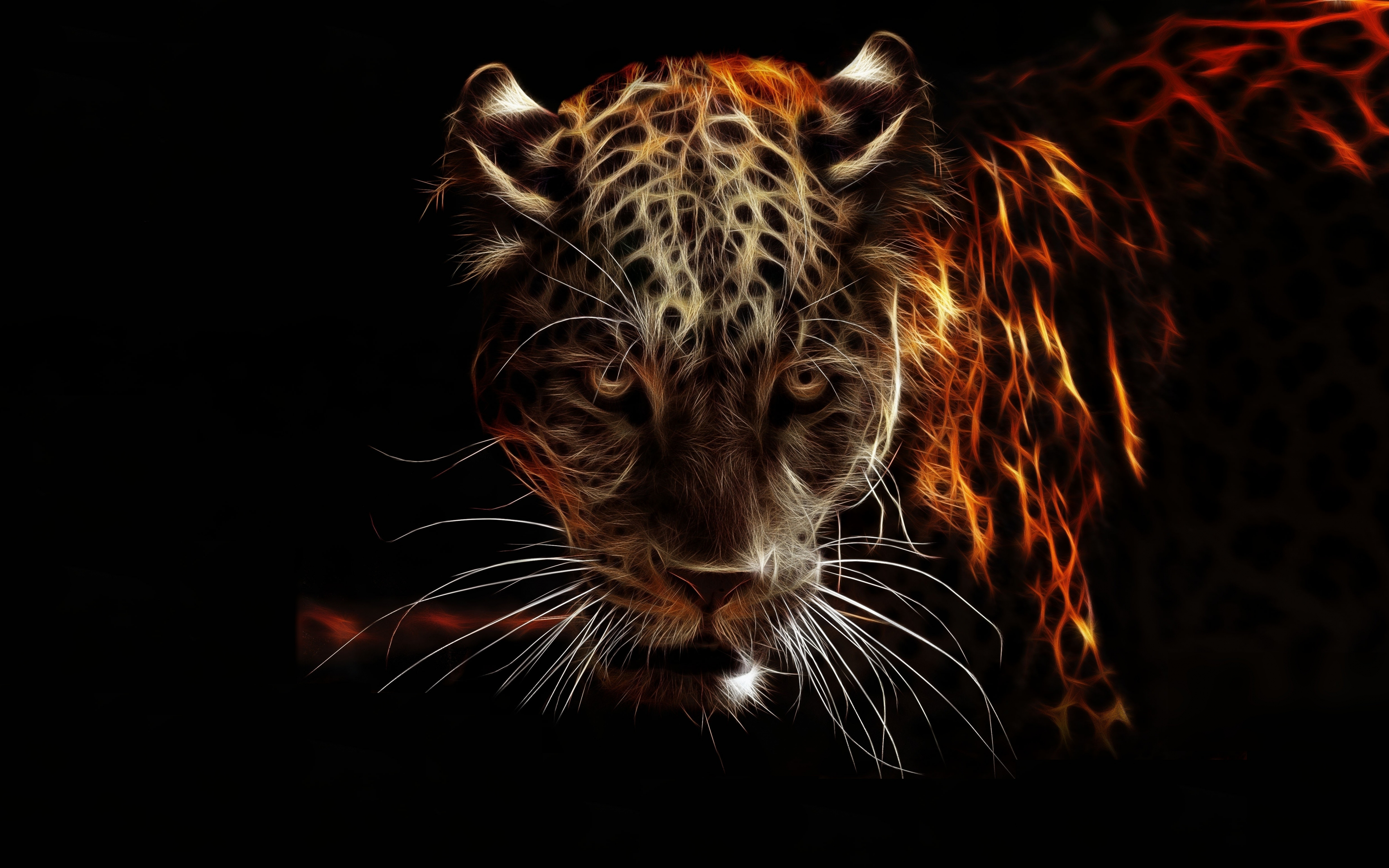 Download 3840x2400 wallpaper jaguar, animal, wildlife, artwork, 4k