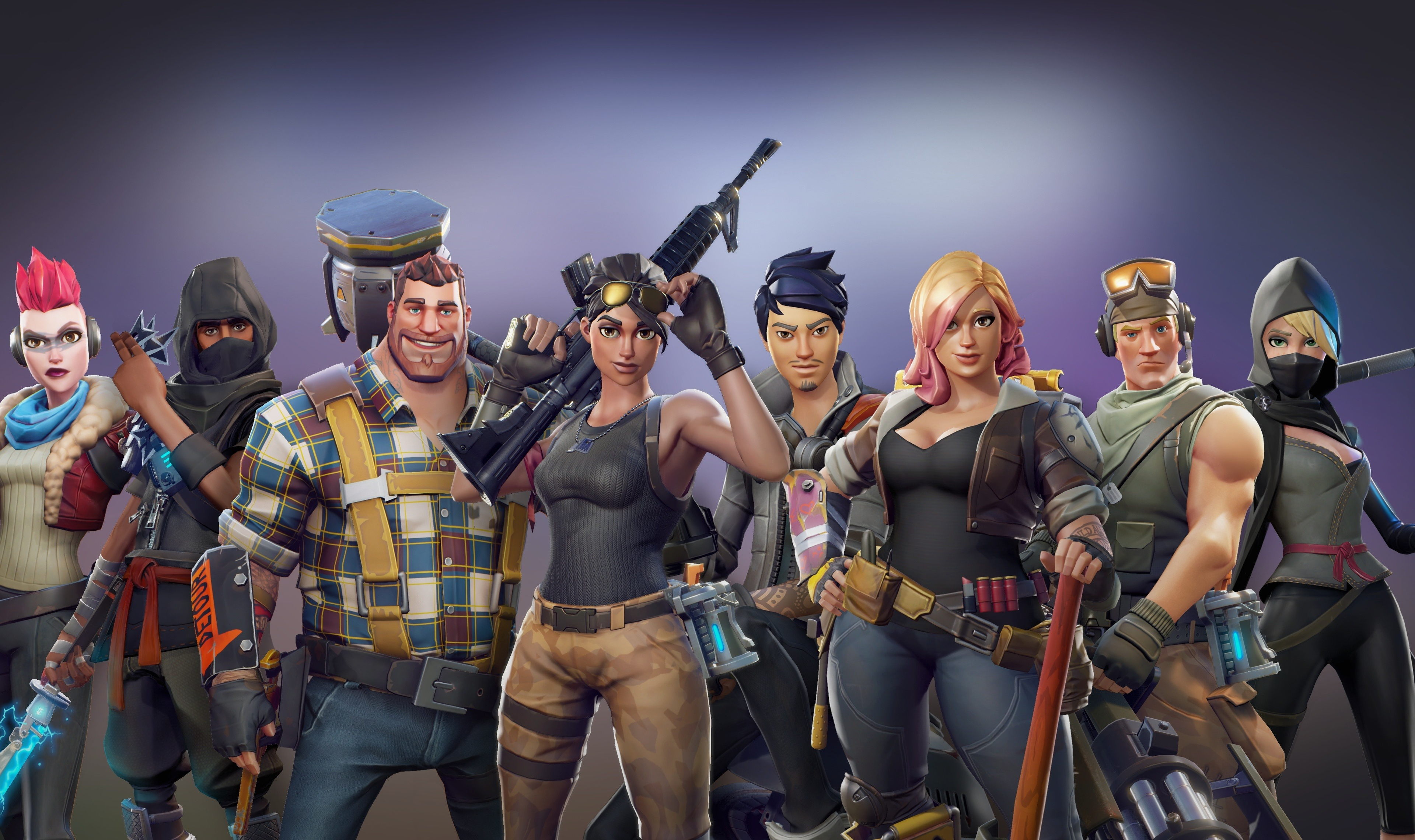 Download 3840x2400 Wallpaper All Characters Video Game Fortnite