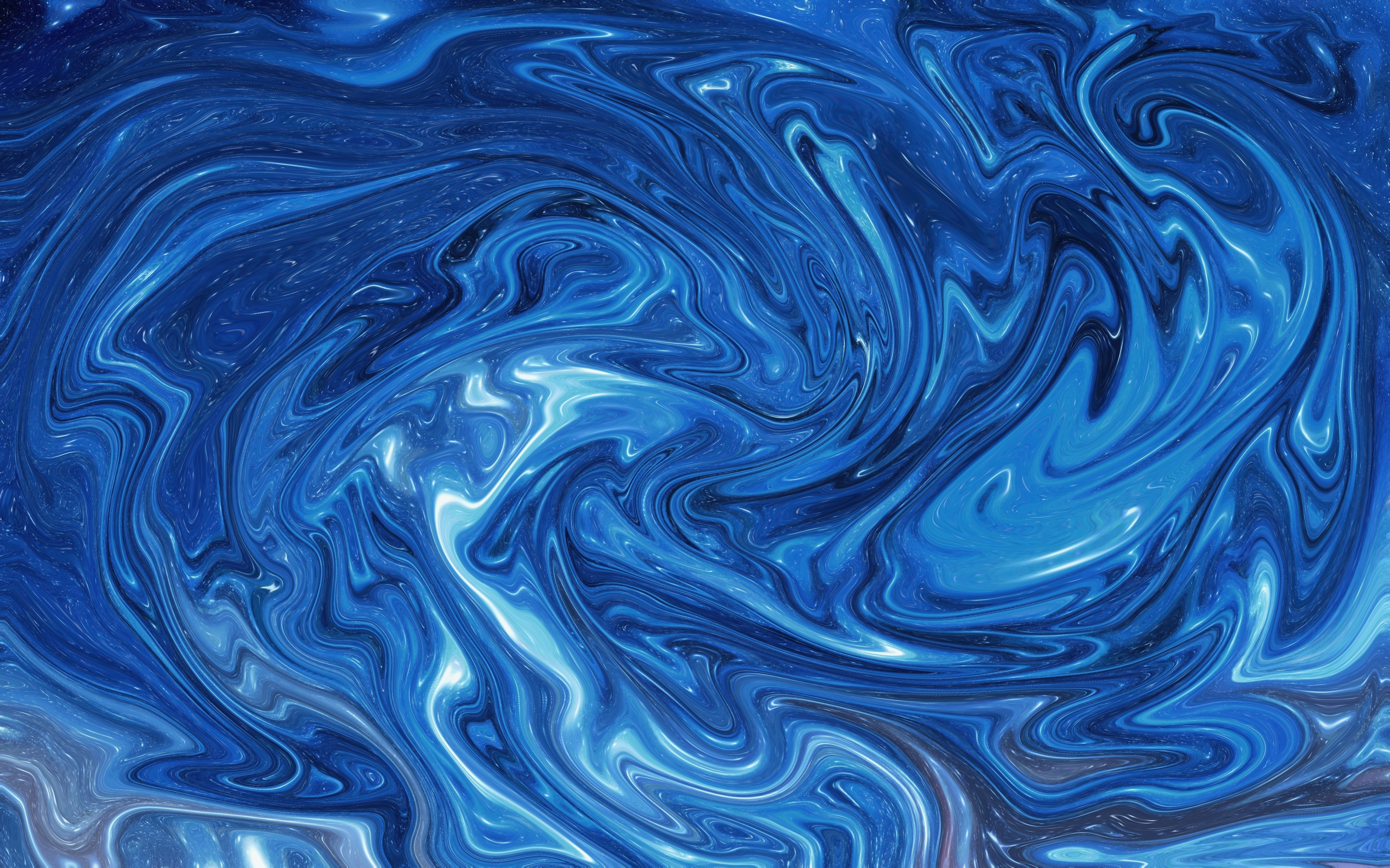 Download 3840x2400 wallpaper  abstract blue  liquid  mixture 