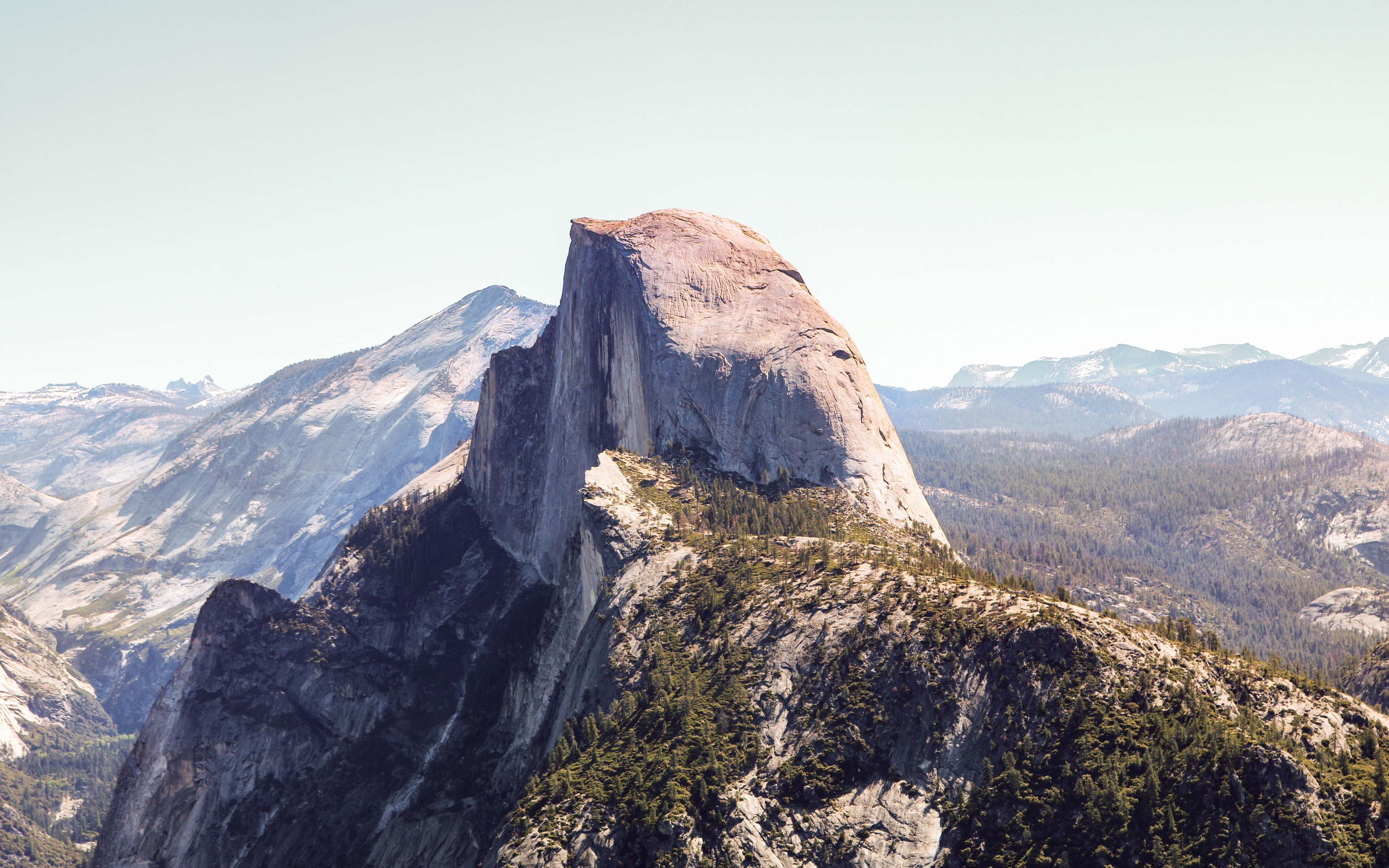 Half Dome, Yosemite valley, national park, nature, 3840x2400 wallpaper