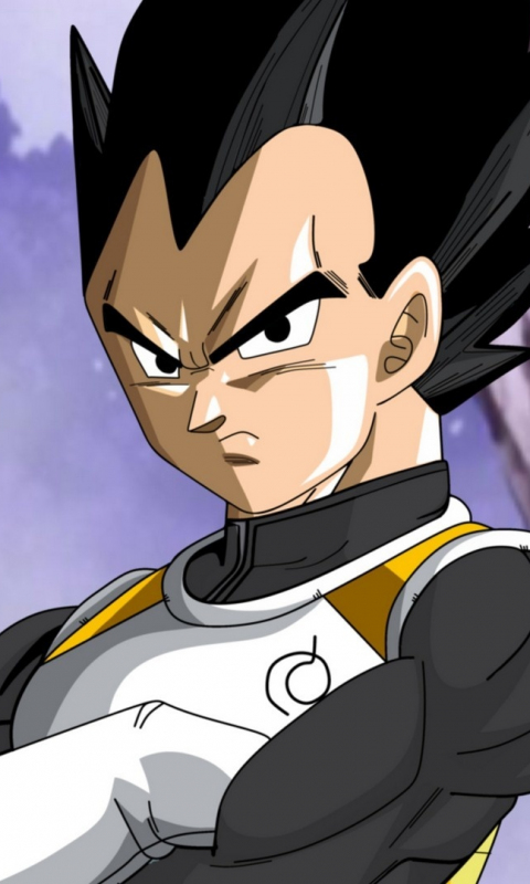 Download wallpaper 480x800 dark hair, dragon ball super, angry, vegeta ...