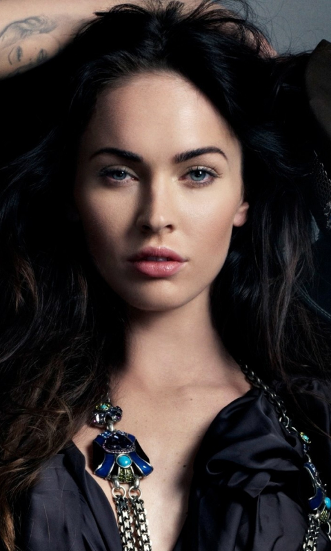 Download wallpaper 480x800 megan fox, w magazine, famous actress, nokia ...