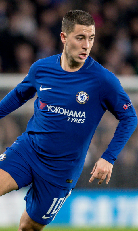 Download 480x800 wallpaper footballer  eden hazard  