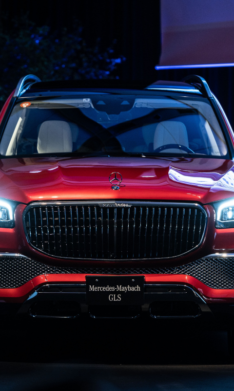 Download wallpaper 1280x1024 red, front, vision mercedes-maybach, standard  5:4 fullscreen wallpaper, 1280x1024 hd background, 7331