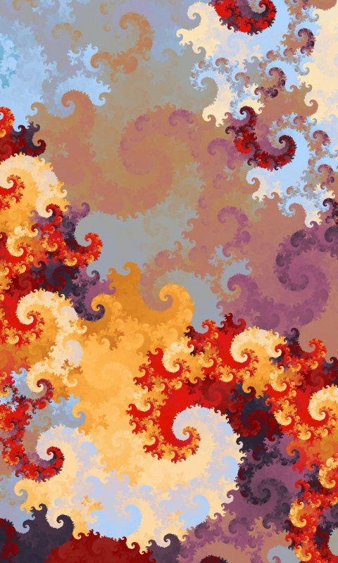Swirl, abstract, fractal, pattern, 480x800 wallpaper