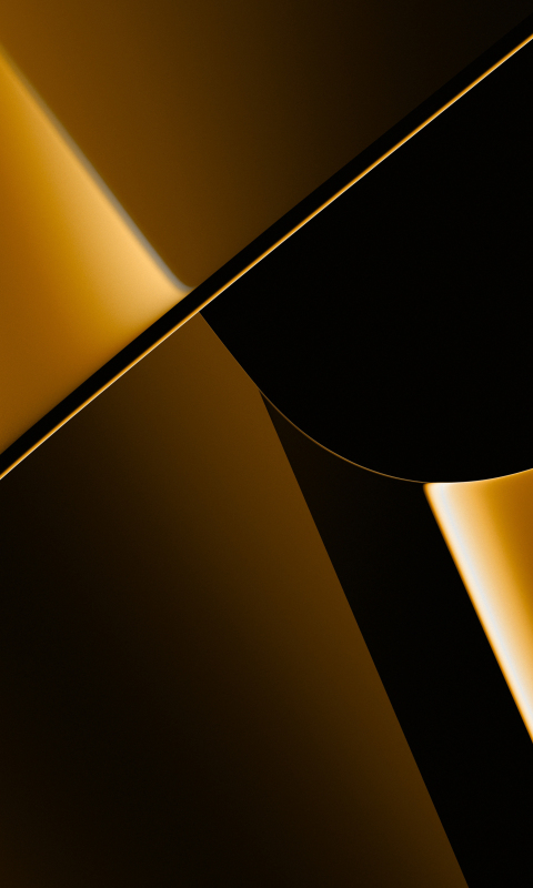 Golden surface, abstract, shapes, 480x800 wallpaper