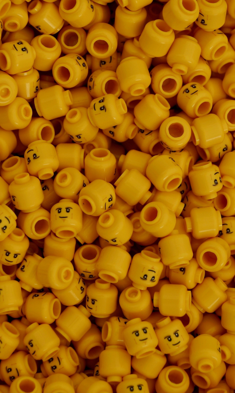 Yellow, Lego, toy, 480x800 wallpaper