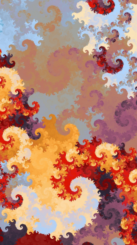 Swirl, abstract, fractal, pattern, 480x854 wallpaper
