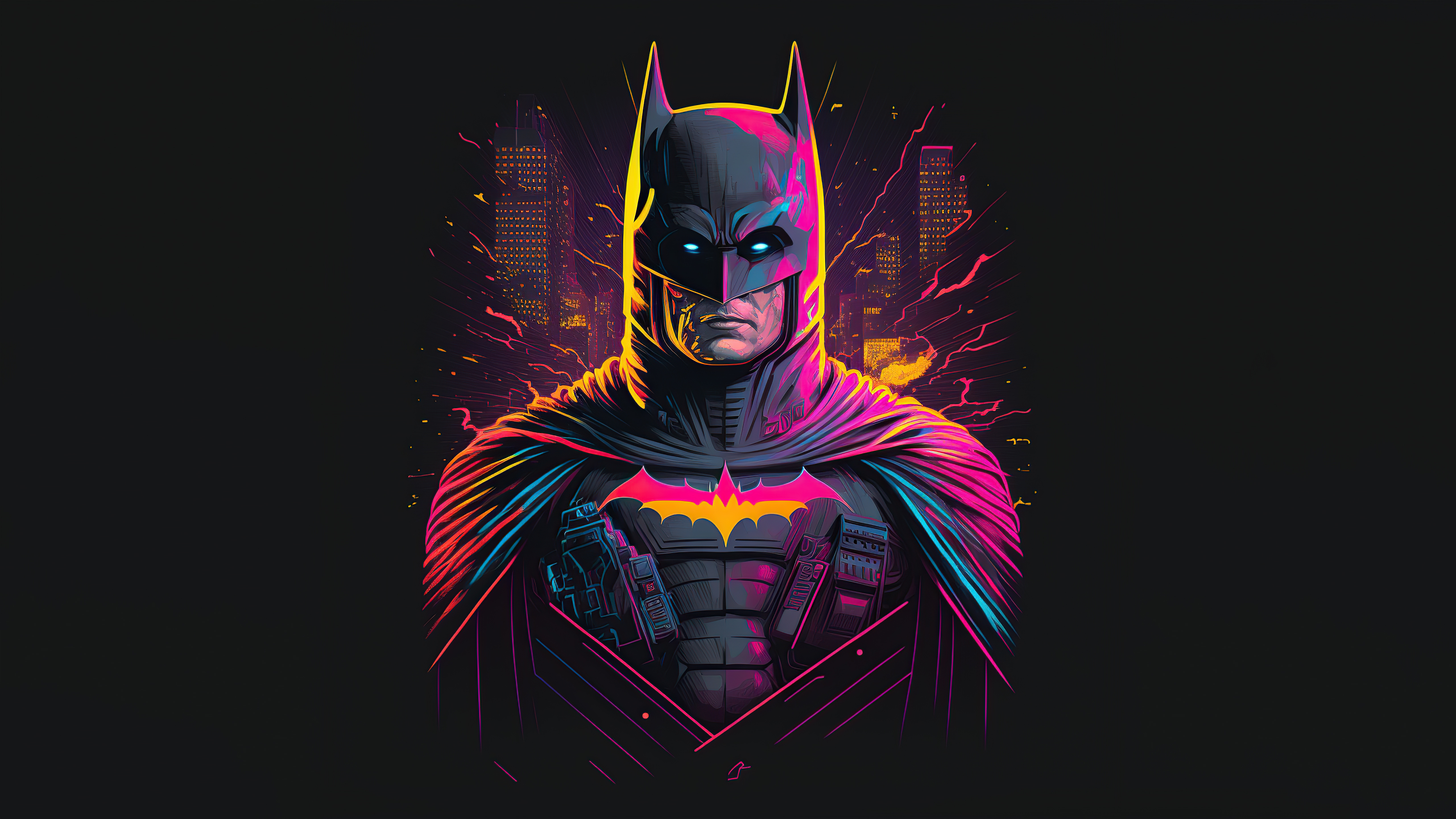 Retrofied batman, superhero, 5120x2880, 5k wallpaper