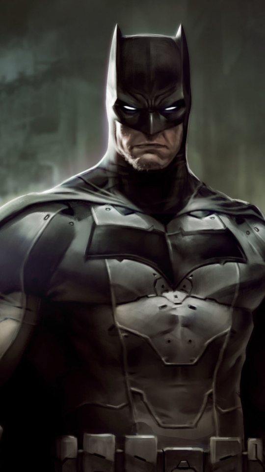 Download wallpaper 540x960 batman, the dark knight, confident, artwork ...