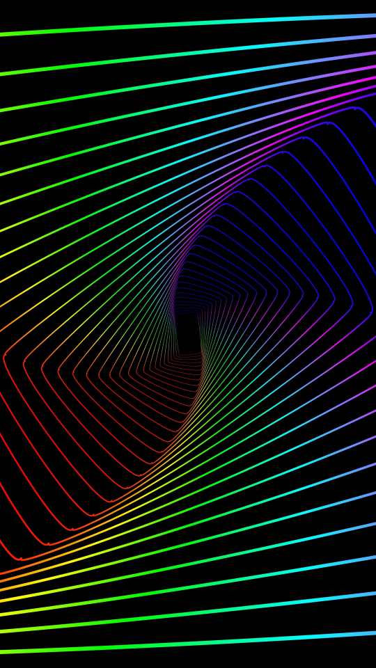 Colorful lines, swirl, abstract, minimal, 540x960 wallpaper