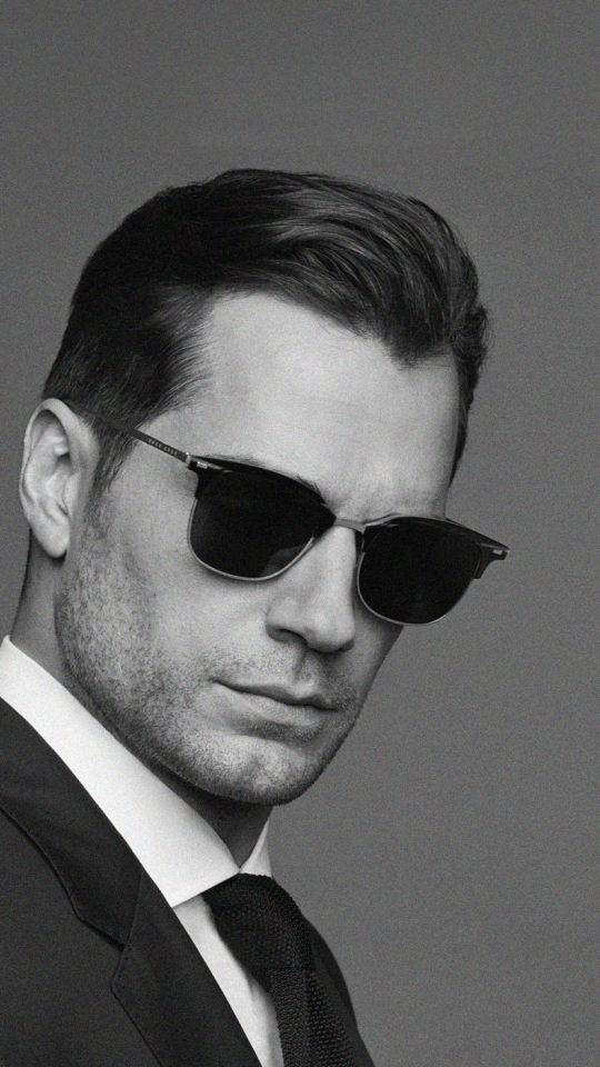 Download wallpaper 540x960 bw, henry cavill, sunglasses, samsung galaxy ...