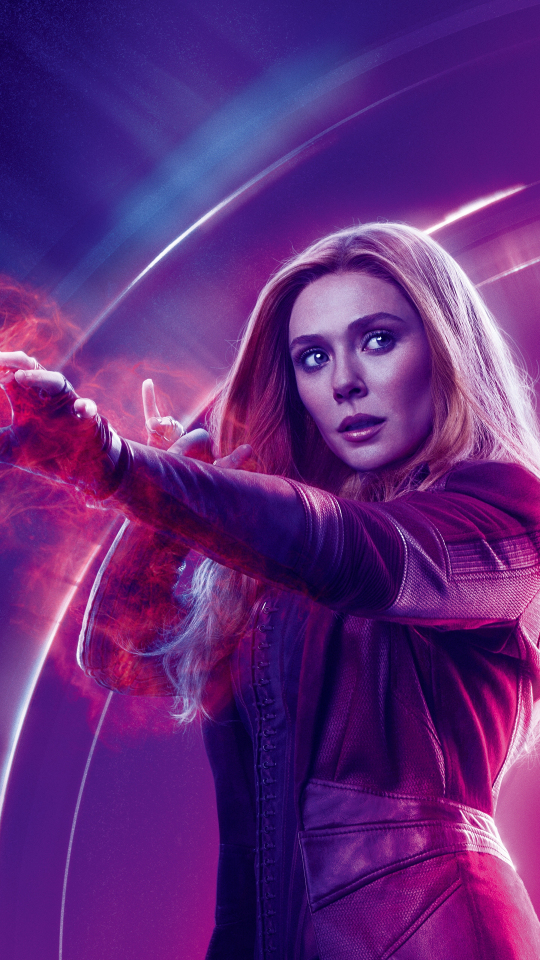 Download wallpaper 540x960 avengers: infinity war, elizabeth olsen ...