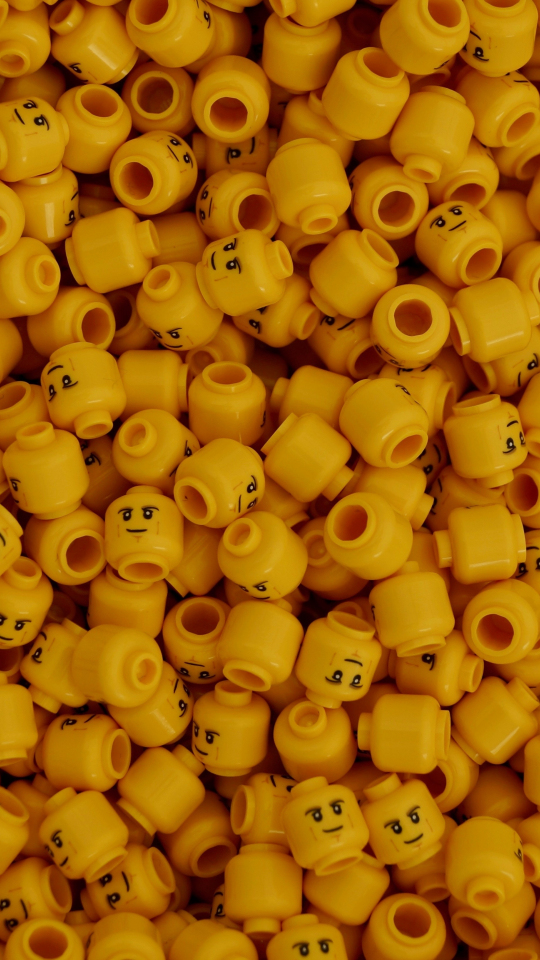 Yellow, Lego, toy, 540x960 wallpaper