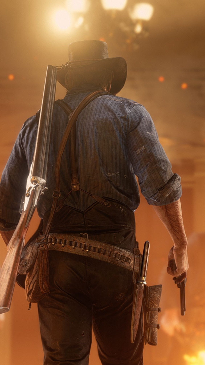 Red Dead Redemption 2, video game, game, 720x1280 wallpaper