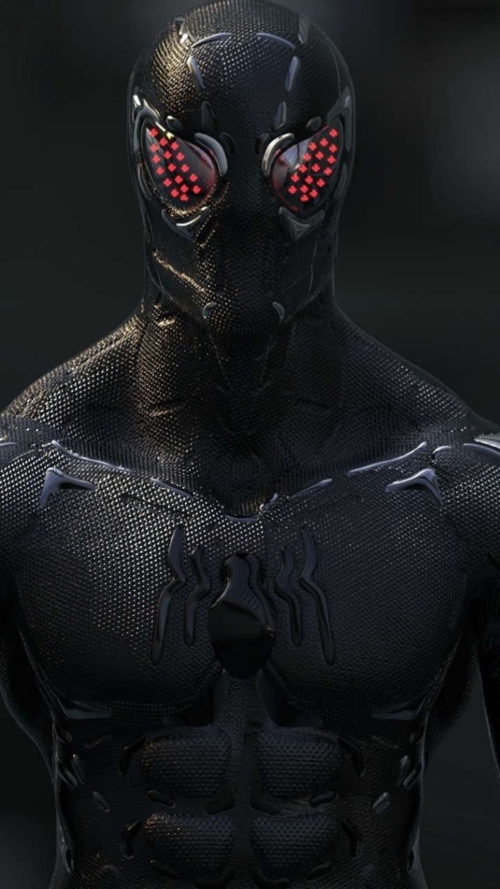 Download 720x1280 wallpaper  black  spider man  artwork 