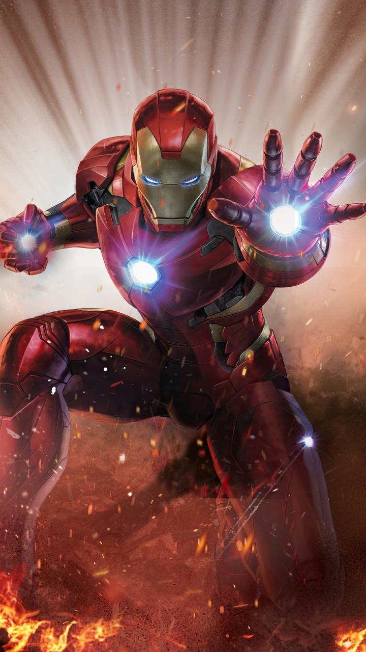 Download wallpaper 720x1280 patriotic of iron man, superhero, samsung ...